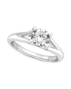 GIA Certified Diamond Solitaire Engagement Ring (1 ct. t.w.) in 14k White Gold