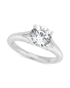 GIA Certified Diamond Solitaire Engagement Ring (1-1/2 ct. t.w.) in 14k White Gold