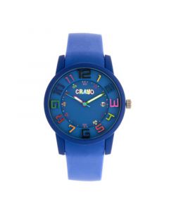 Unisex Festival Blue Silicone Strap Watch 41mm