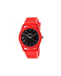 Unisex Storm Red Silicone Strap Watch 40mm