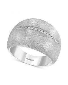 EFFY® Diamond Satin Finish Statement Ring (1/20 ct. t.w.) in Sterling Silver