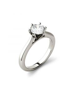 Moissanite Solitaire Engagement Ring 1/2 ct. t.w. Diamond Equivalent in 14k White Gold