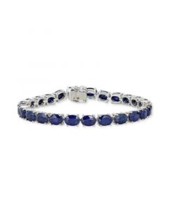 Sapphire Tennis Bracelet (25 ct. t.w.) in Sterling Silver