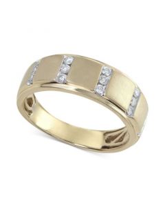 Men's Diamond Band (1/4 ct. t.w.) in 10k Gold