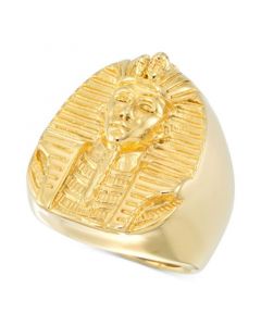 Men's Pharaoh Ring in Yellow Ion-Plated Stainless Steel