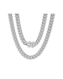 Men's Stainless Steel Miami Cuban Chain Necklace