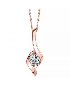 Diamond (1/5 ct. t.w.) Pendant  in 14k White, Yellow or Rose Gold