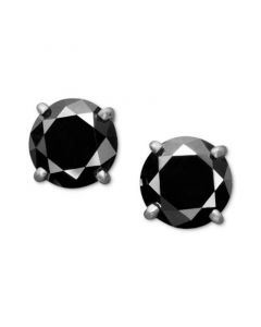 Black Diamond Stud Earrings (2 ct. t.w.) 14k White or Yellow Gold