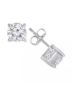 Diamond Stud Earrings (1 ct. t.w.) in 14k White, Yellow or Rose Gold