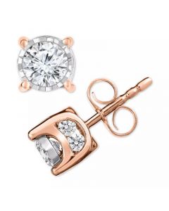 Diamond Stud Earrings (3/4 ct. t.w.) in 14k White Gold, Rose Gold or Gold