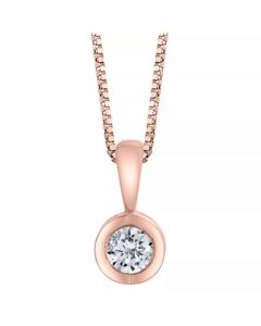 Diamond (1/10 ct. t.w.) Energy Pendant in 14k White, Yellow or Rose Gold