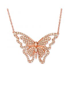 Butterfly Away® Nude Diamond™ 16" Pendant Necklace (2-3/4 ct. t.w.) in 14k Rose Gold