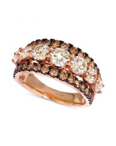 Diamond Statement Ring (3 ct. t.w.) in 14k Rose, Yellow or White Gold