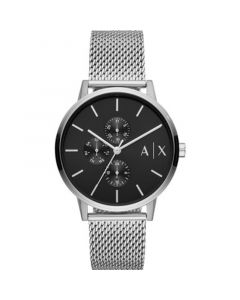 Men's Stainless Steel Mesh Bracelet Watch 42mm