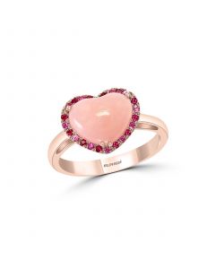 EFFY® Multi-Gemstone (2 3/8 ct.t.w.) Heart Ring in 14K Rose Gold