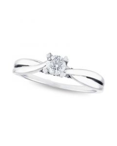 Diamond 1/2 ct. t.w. Solitaire Engagement Ring in 14k White or Yellow Gold