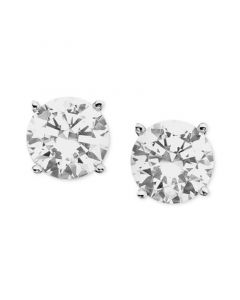 Certified Colorless Diamond Stud Earrings in 18k White Gold (3/4 ct. t.w.)