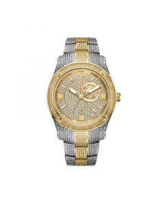 Men's Jet Setter GMT Multi 18K Gold-Plated Stainless Steel Bracelet Watch 46mm