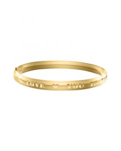 Children's I Love You to the Moon Bracelet in 14k Yellow Gold over Brass Alloy