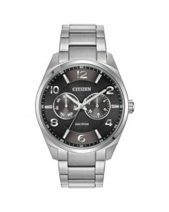 Eco-Drive Men's Corso Stainless Steel Bracelet Watch 42mm