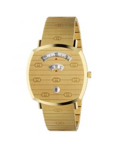 Men's Swiss Grip Gold-Tone PVD Stainless Steel Bracelet Watch 38mm