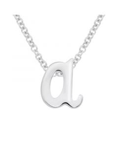 Lower Case Initial Pendant in Sterling Silver