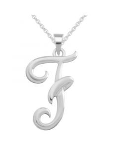 Capital Initial Pendant in Sterling Silver