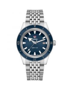 Men's Swiss Automatic Captain Cook Tradition Stainless Steel Diver Bracelet Diver Watch 42mm