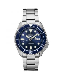 Men's Automatic 5 Sports Stainless Steel Bracelet Watch 42.5mm