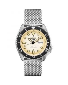 Men's Automatic 5 Sports Stainless Steel Mesh Bracelet Watch 42.5mm