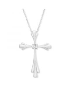 Diamond Accent Cross 18" Pendant Necklace