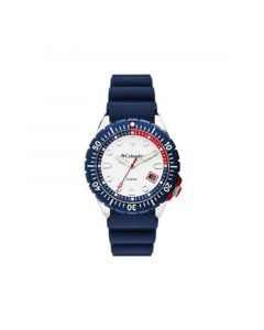 Men's Pacific Outlander Blue Silicone Strap Watch 42mm