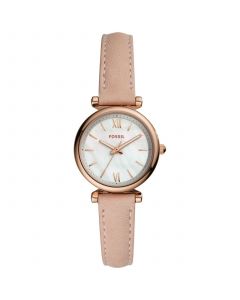 Women's Carlie Mini Blush Leather Strap Watch 28mm