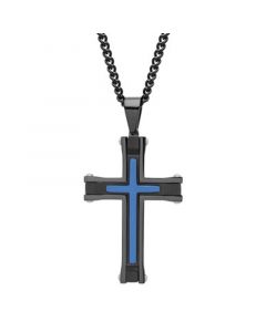 Men's Stacked Cross Pendant Necklace