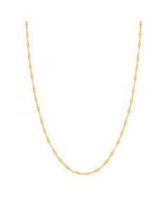 14K Yellow Gold .85 mm Singapore 20" Chain