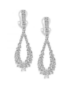 EFFY® Diamond Cluster Teardrop Drop Earrings (2-1/6 ct. t.w.) in 14k White Gold