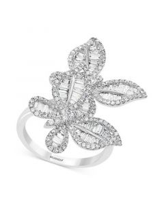 EFFY® Diamond Butterfly Statement Ring (1-3/8 ct. t.w.) in 14k White Gold