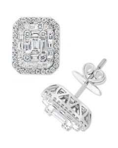 EFFY® Diamond Multi-Cut Stud Earrings (1-7/8 ct. t.w.) in 14k White Gold