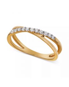 Diamond Crisscross Ring (1/5 ct. t.w.)