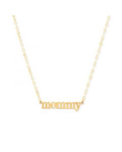 Mommy 18" Pendant Necklace in 10k Gold