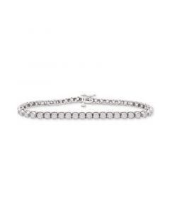 Diamond Tennis Bracelet (1 ct. t.w.) in Sterling Silver, Created for Macy's