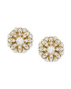 Diamond Cluster Stud Earrings (1/4 ct. t.w.) in 14k Gold, Created for Macy's