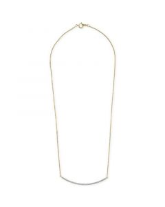 Diamond Bar 18" Pendant Necklace (1/6 ct. t.w.) in 14k Gold, Created for Macy's