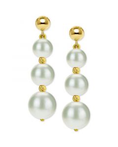 Cultured Freshwater Pearl (6 to 10mm) Graduated Drop Earrings in 14k Gold