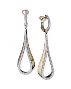 Diamond Teardrop Drop Earrings (3/4 ct. t.w.) in 14k Gold