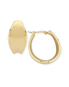 Bold Graduated Hoop Earrings Set in 14k Gold