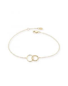 Interlocking Adjustable Bracelet Set in 14k Yellow Gold