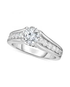 TruMiracle® Diamond Cathedral Engagement Ring (1-1/2 ct. t.w.) in 14k White Gold