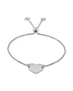 Polished Heart Bolo Bracelet in Sterling Silver, Created for Macy's