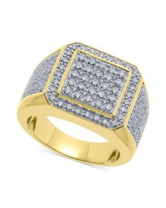 Men's Diamond Multi-Cluster Ring (2 ct. t.w.) in 10k Gold